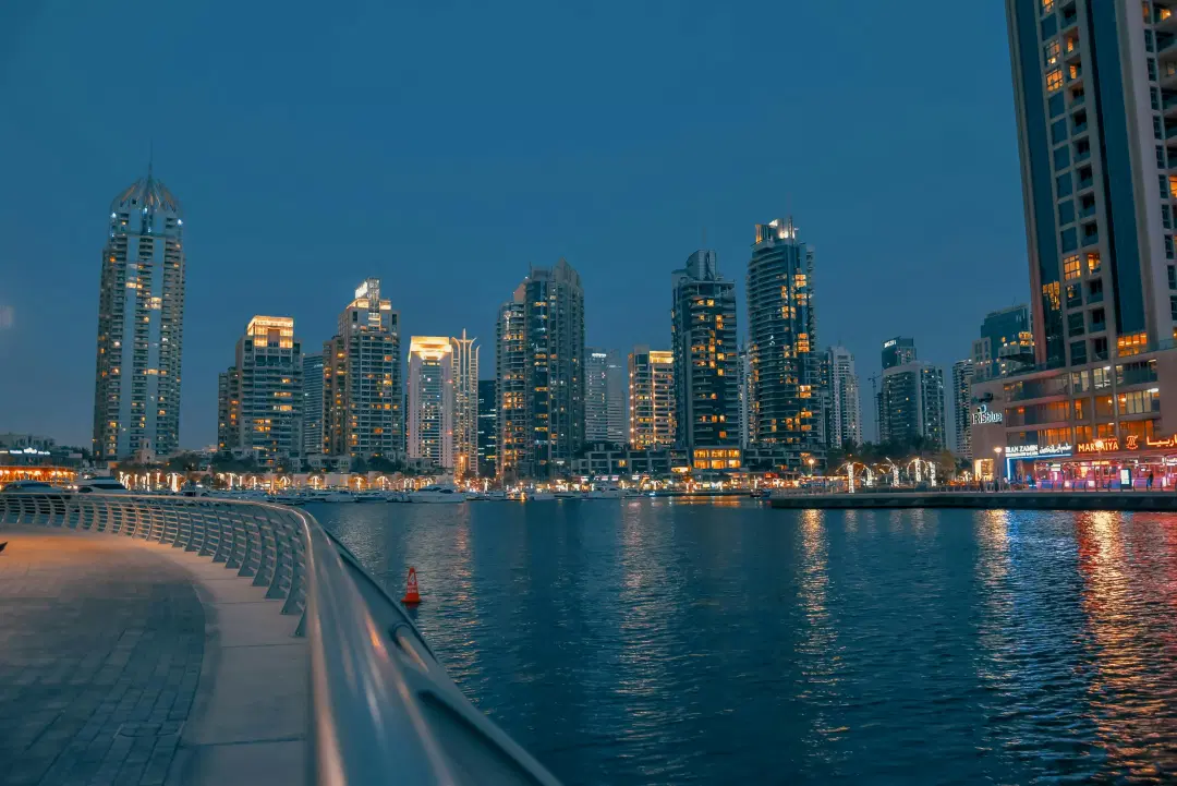 Dubai Marina At Night